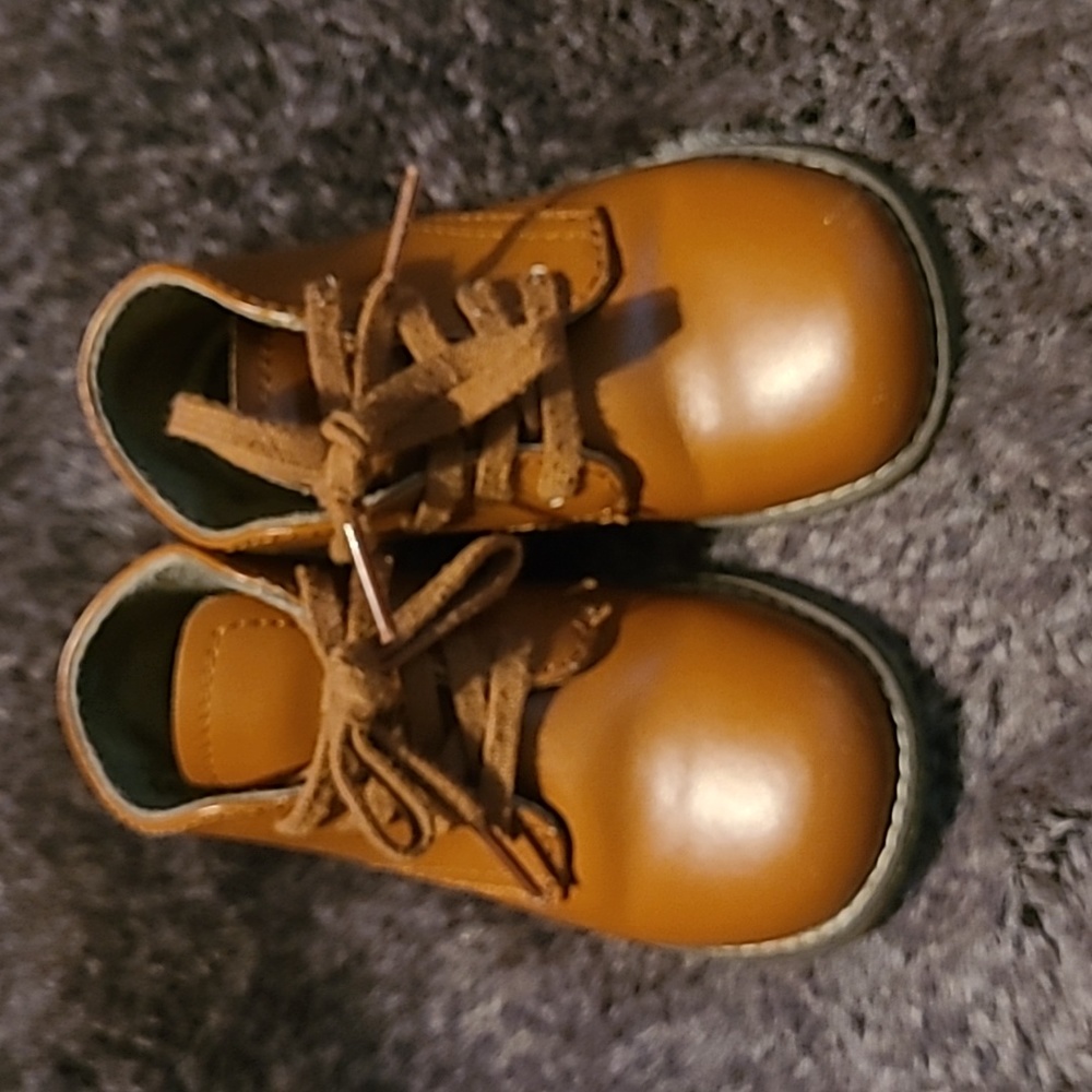 Footmates Walking Shoes Todd Leather Baby Toddler Size 7